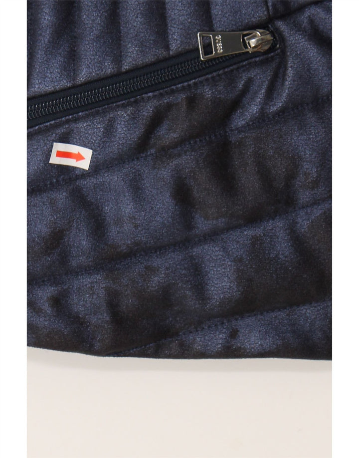 GUESS Womens Padded Jacket UK 4 XS Navy Blue Polyurethane Vintage Guess and Second-Hand Guess from Messina Hembry 