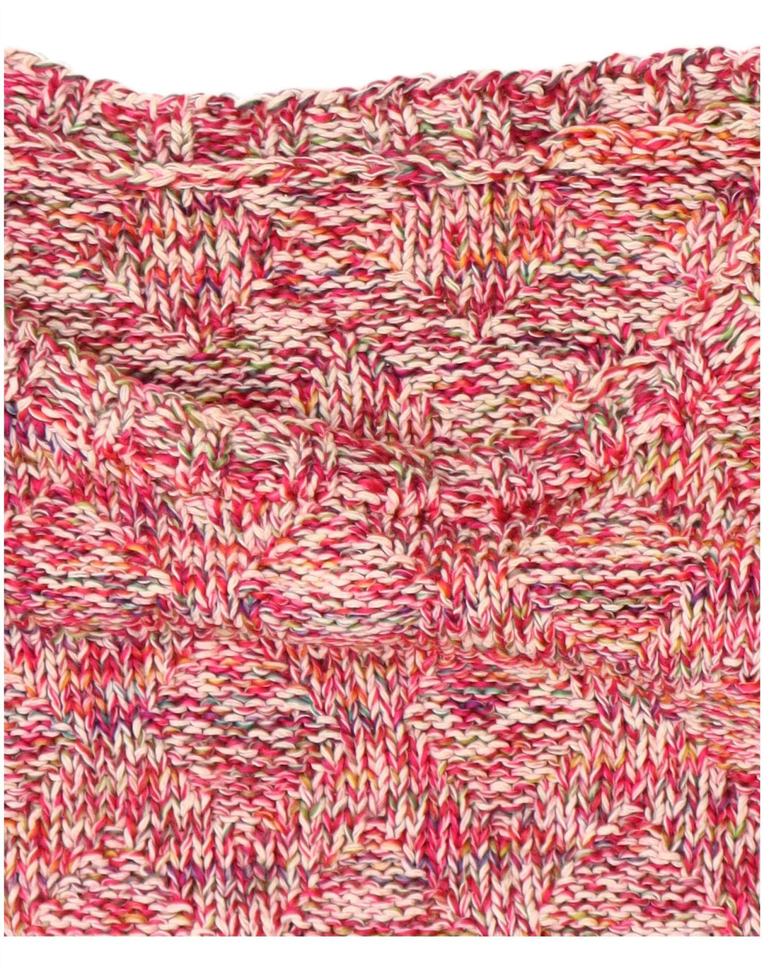 VINTAGE Femme Col Bateau Pull Pull UK 18 XL Rose Moucheté