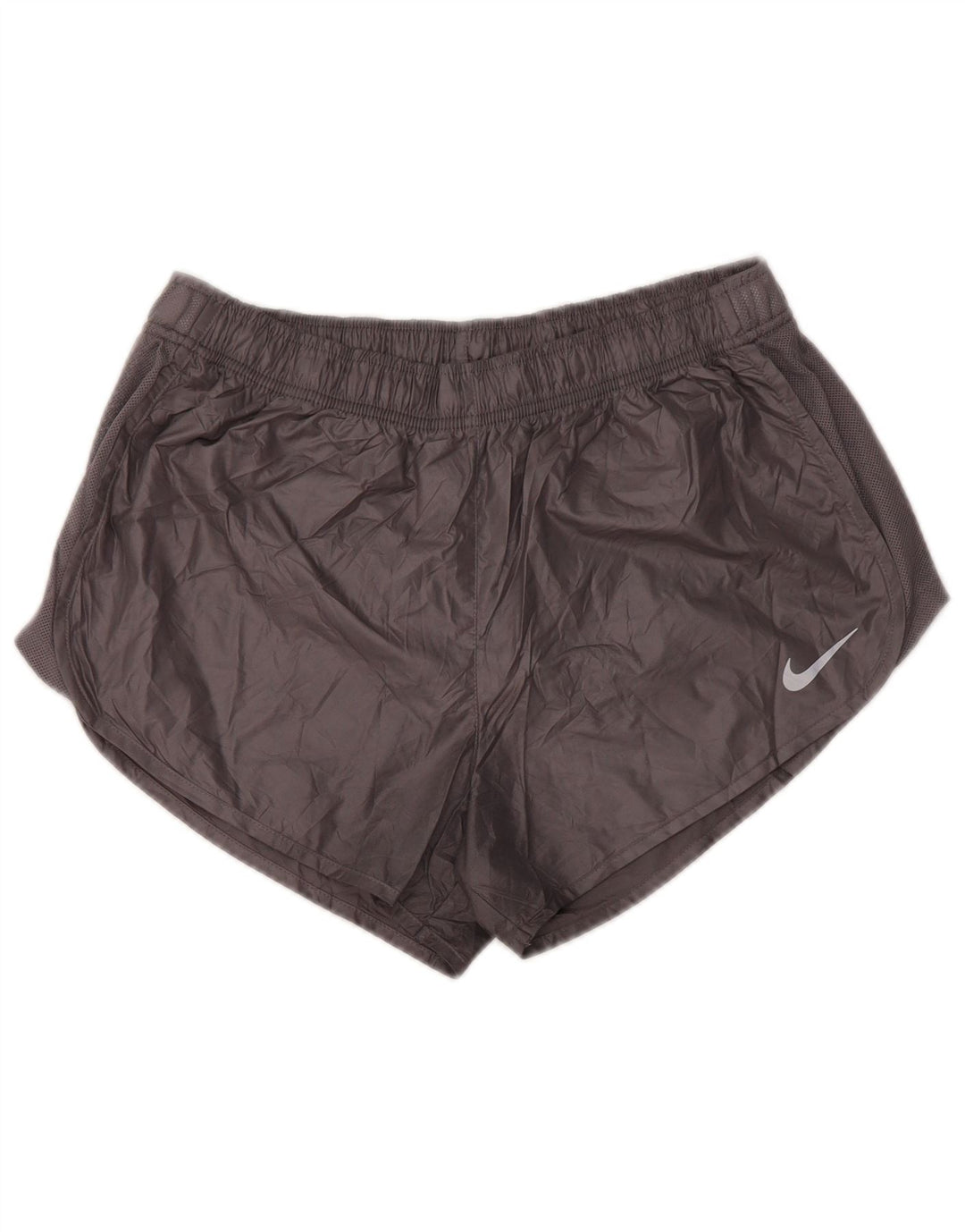 NIKE Short de sport Dri Fit pour femme UK 14 Large Gris