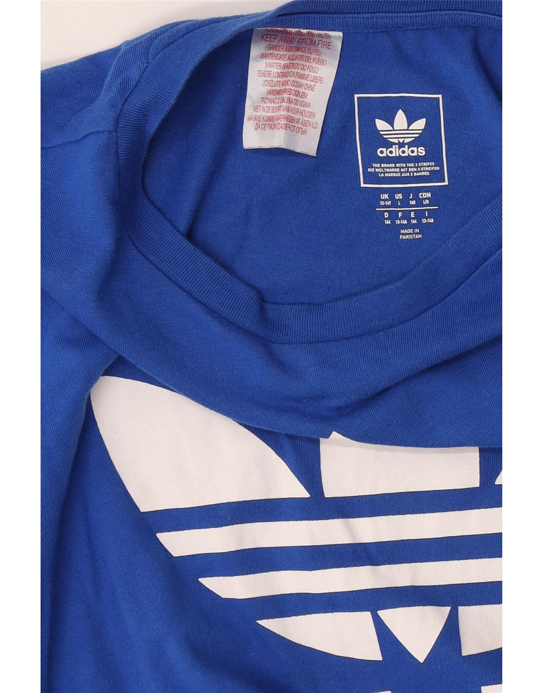 ADIDAS T-Shirt Graphique Fille 13-14 ans Bleu