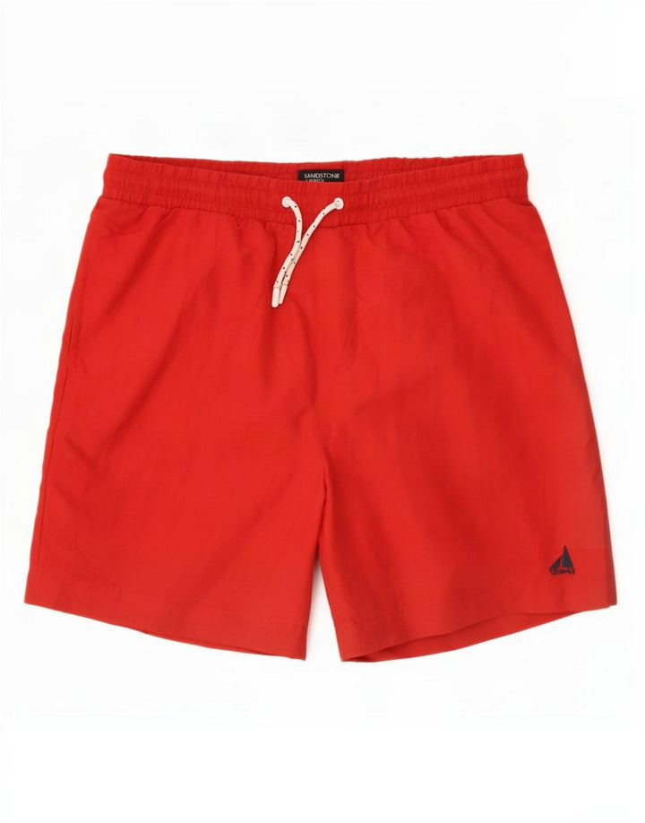 M&Co Short de Bain Homme Rouge Moyen Polyester
