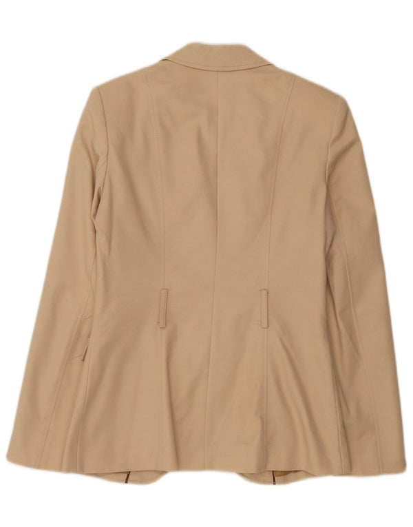 Zara Veste Blazer 2 Boutons Femme UK 10 Petit Beige