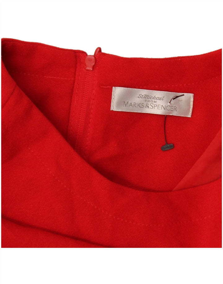 MARKS & SPENCER Robe fourreau pour femme UK 14 Large Rouge