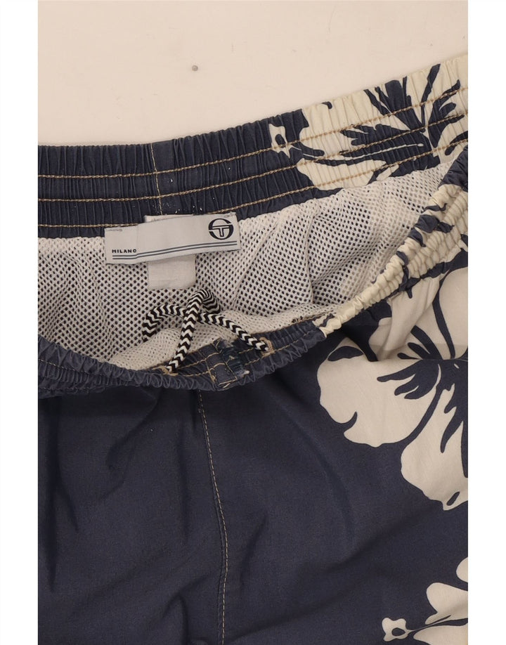Sergio Tacchini Short De Bain Homme Bleu Marine Moyen Floral