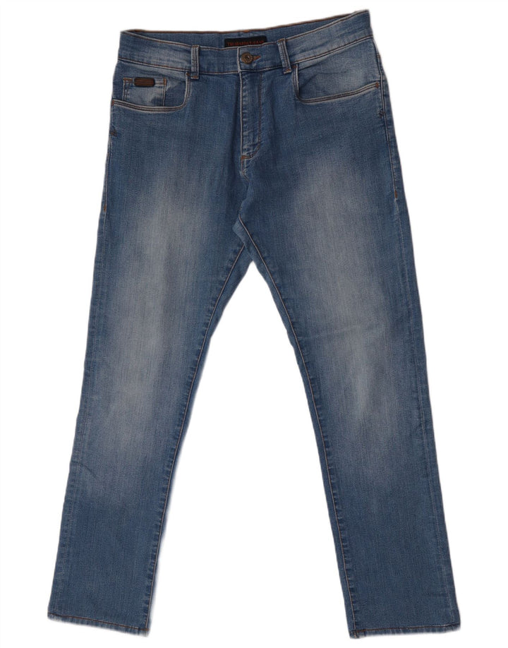 Trussardi Jean Droit W33 L31 Bleu Homme