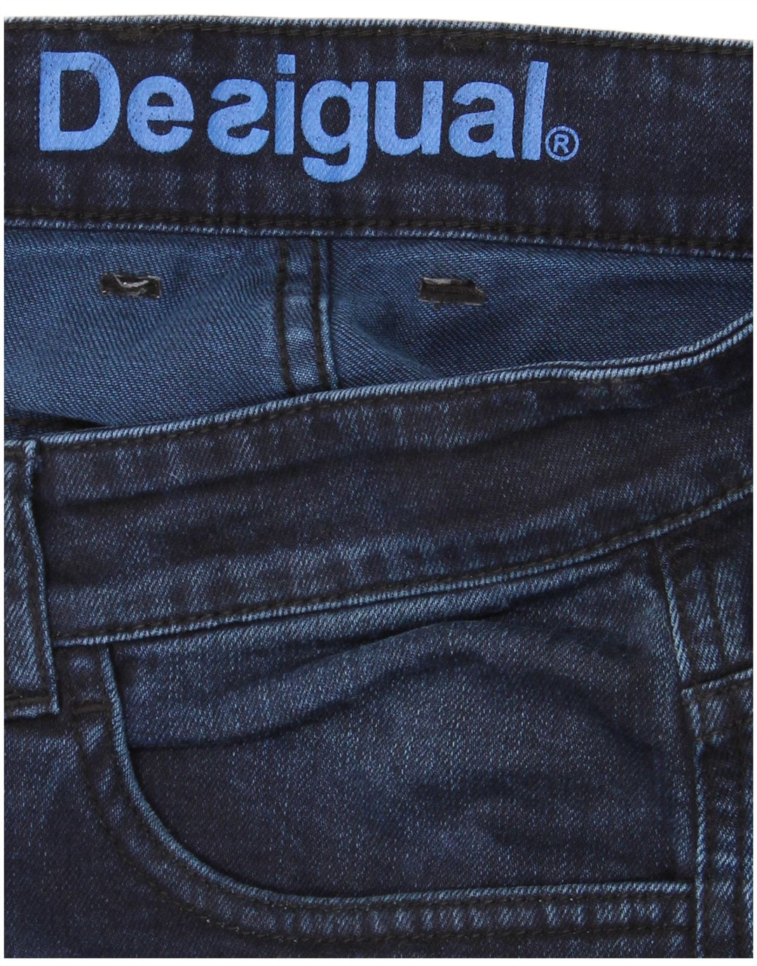DESIGUAL Jean Slim Homme W34 L34 Bleu Marine