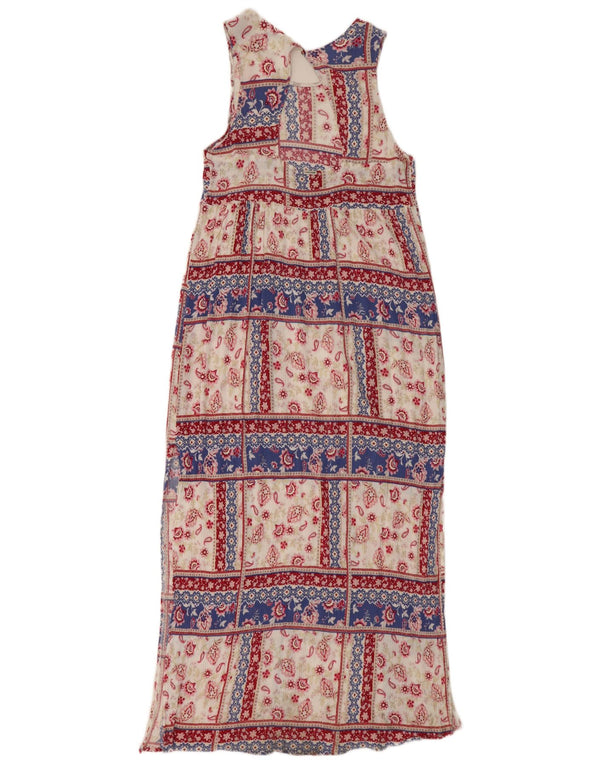 Volcom Womens Sleeveless Maxi Dress UK 12 Medium Multicoloured Paisley