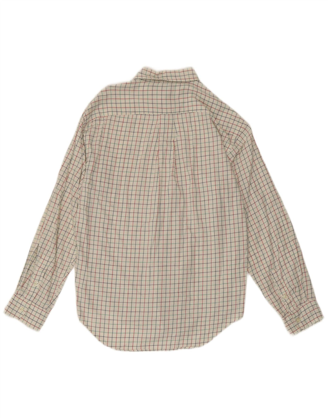 Ralph Lauren Chemise Garçon 15-16 ans Grand Carreau Blanc Coton