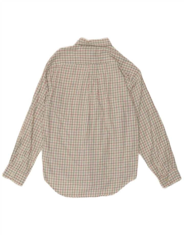 Ralph Lauren Chemise Garçon 15-16 ans Grand Carreau Blanc Coton