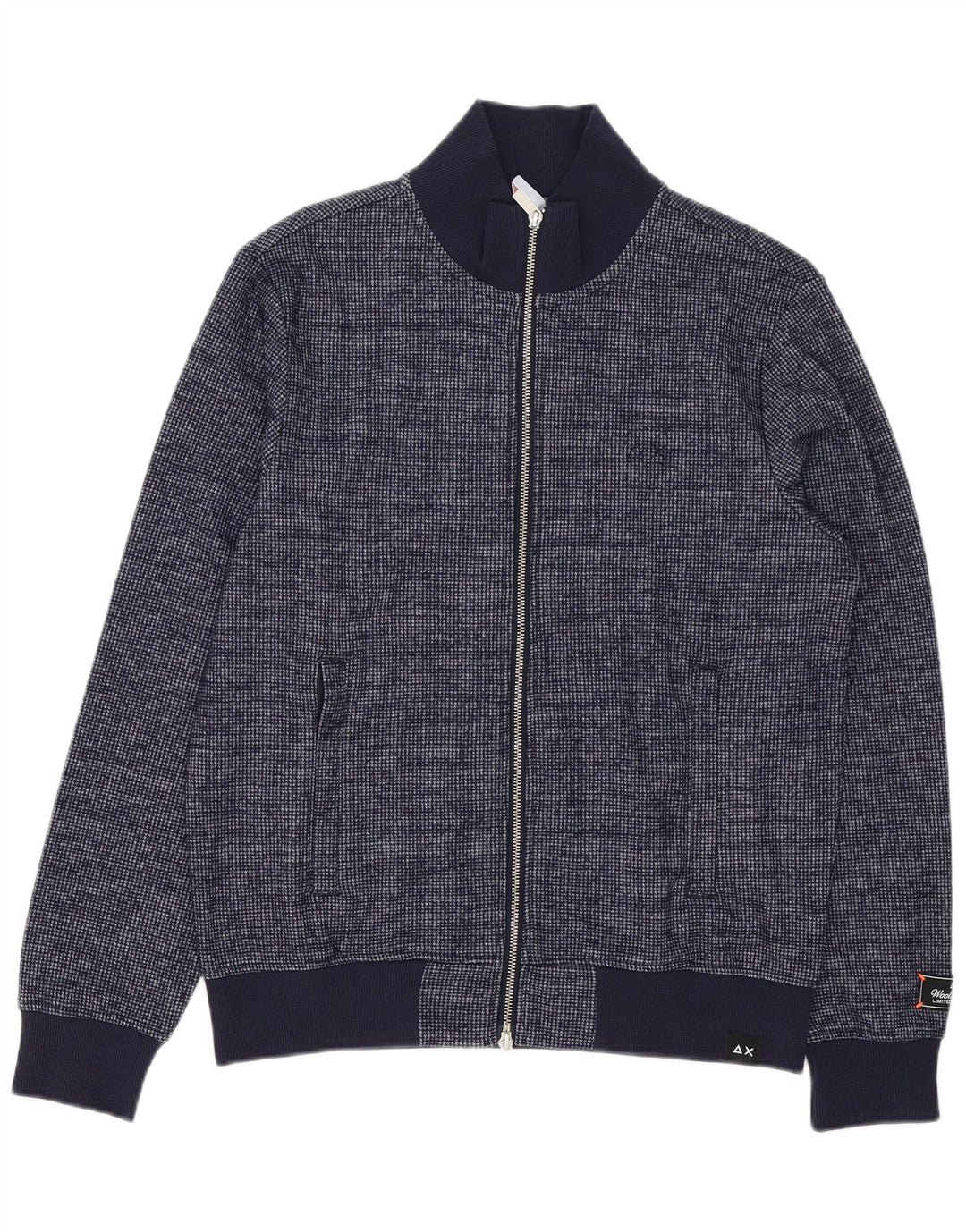 Sun68 Pull Cardigan Homme Bleu Marine Moyen Polyester