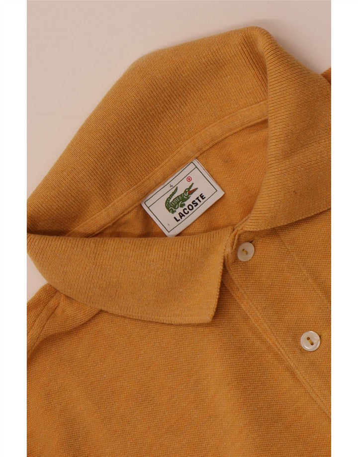 LACOSTE Polo à manches longues pour homme taille 4 orange moyen