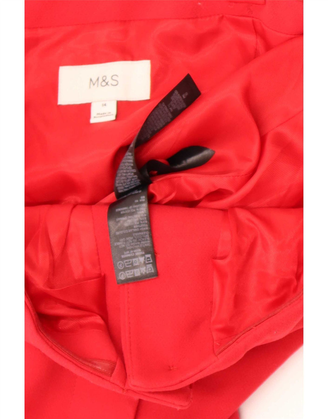 Marks & Spencer Haut Corset Femme UK 44 Polyester Rouge Moyen