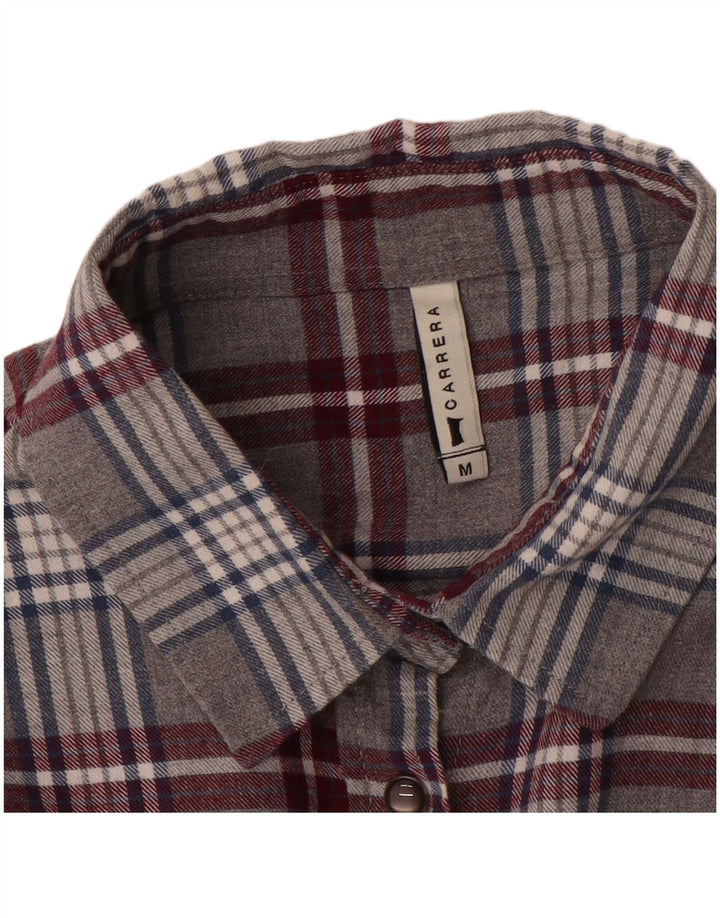 Carrera Chemise en flanelle pour femme UK 12 Gris moyen à carreaux