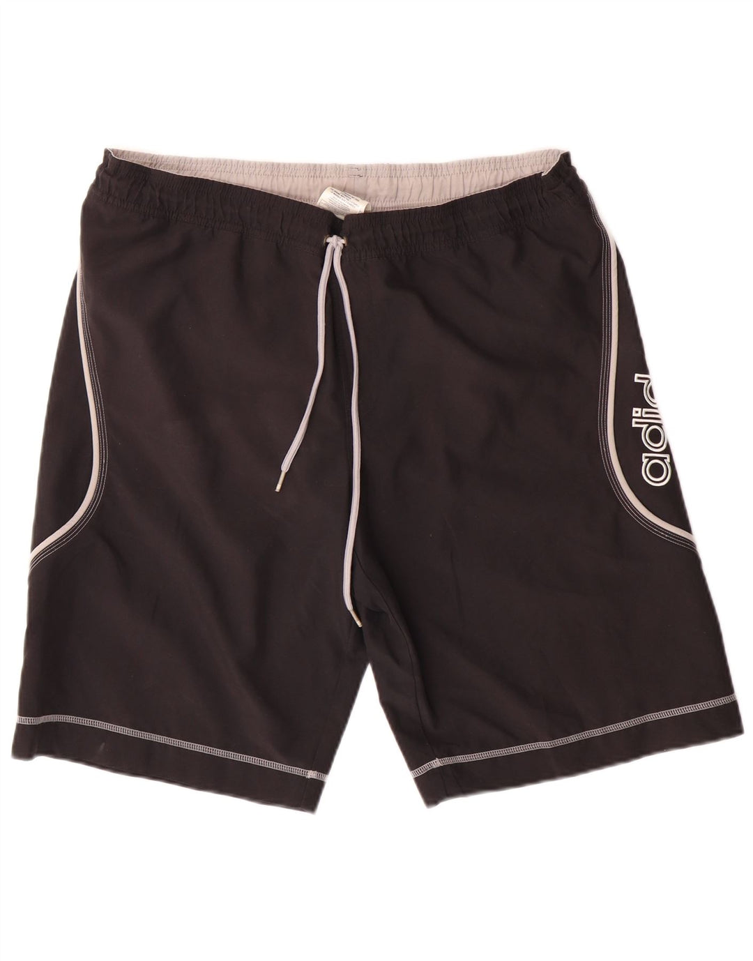 Adidas Short de sport graphique pour homme en polyester noir moyen