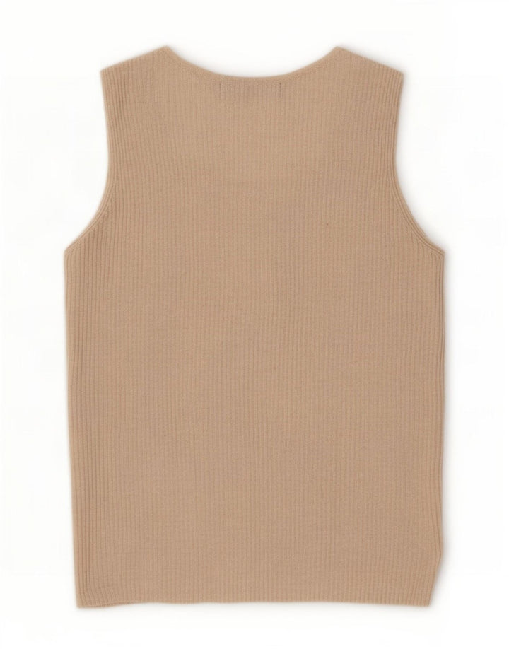 Marks & Spencer Débardeur pour femme UK 14 Large Beige Viscose