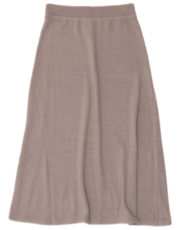 Zara Femme Jupe Évasée En Tricot Small W26 Gris Viscose