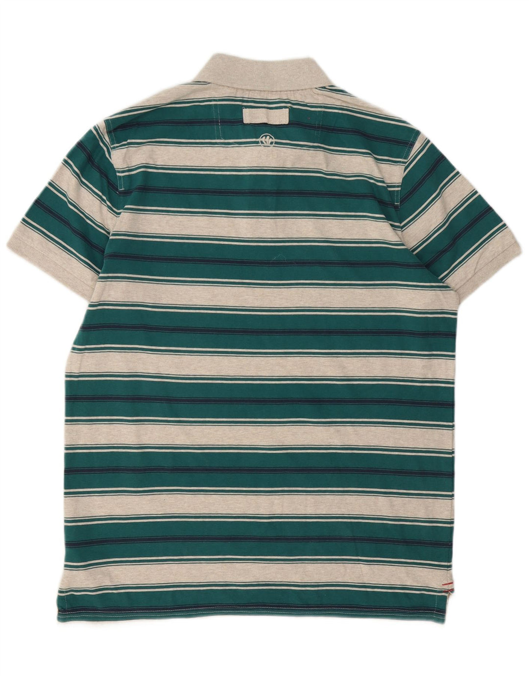 Polo Homme Fat Face Coton Rayé Vert Moyen