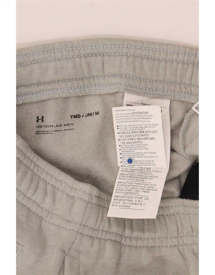 Under Armour Pantalon de Survêtement Garçon 9-10 ans Gris Moyen Coton