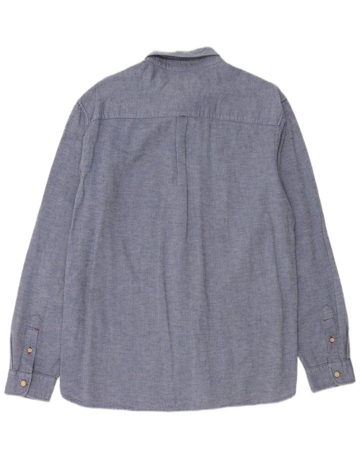 WHITE STUFF Chemise Coupe Classique Homme Bleu Moyen Coton