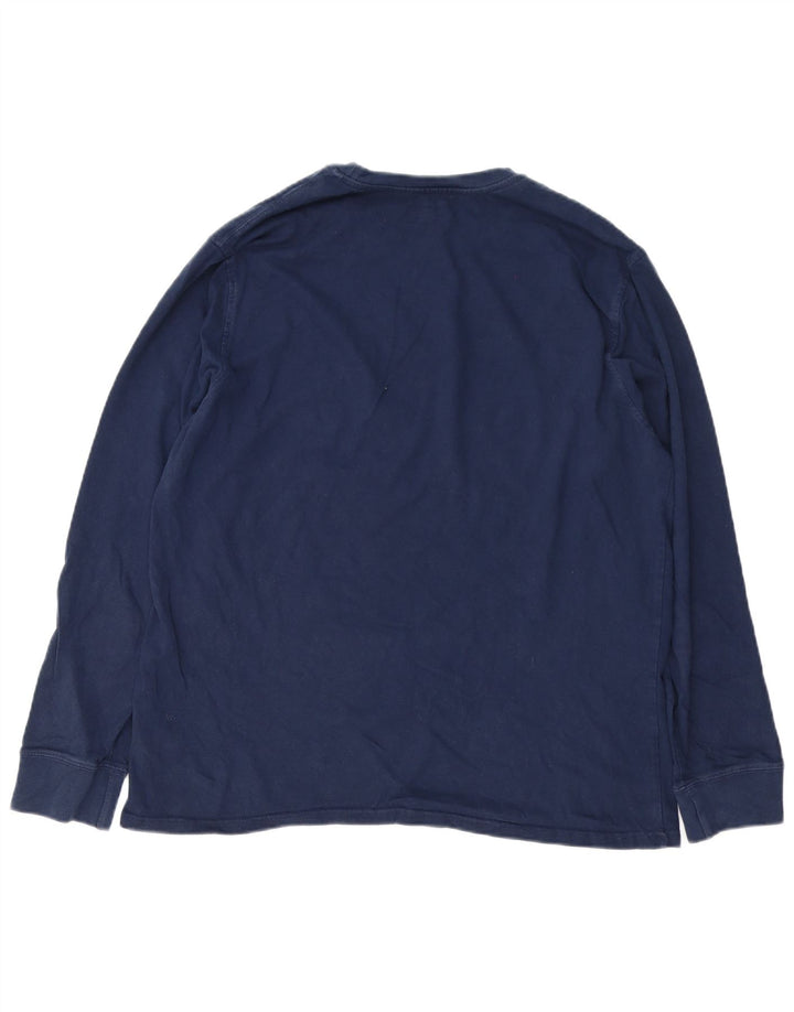 Champion Haut Homme Manches Longues XL Bleu Marine Coton