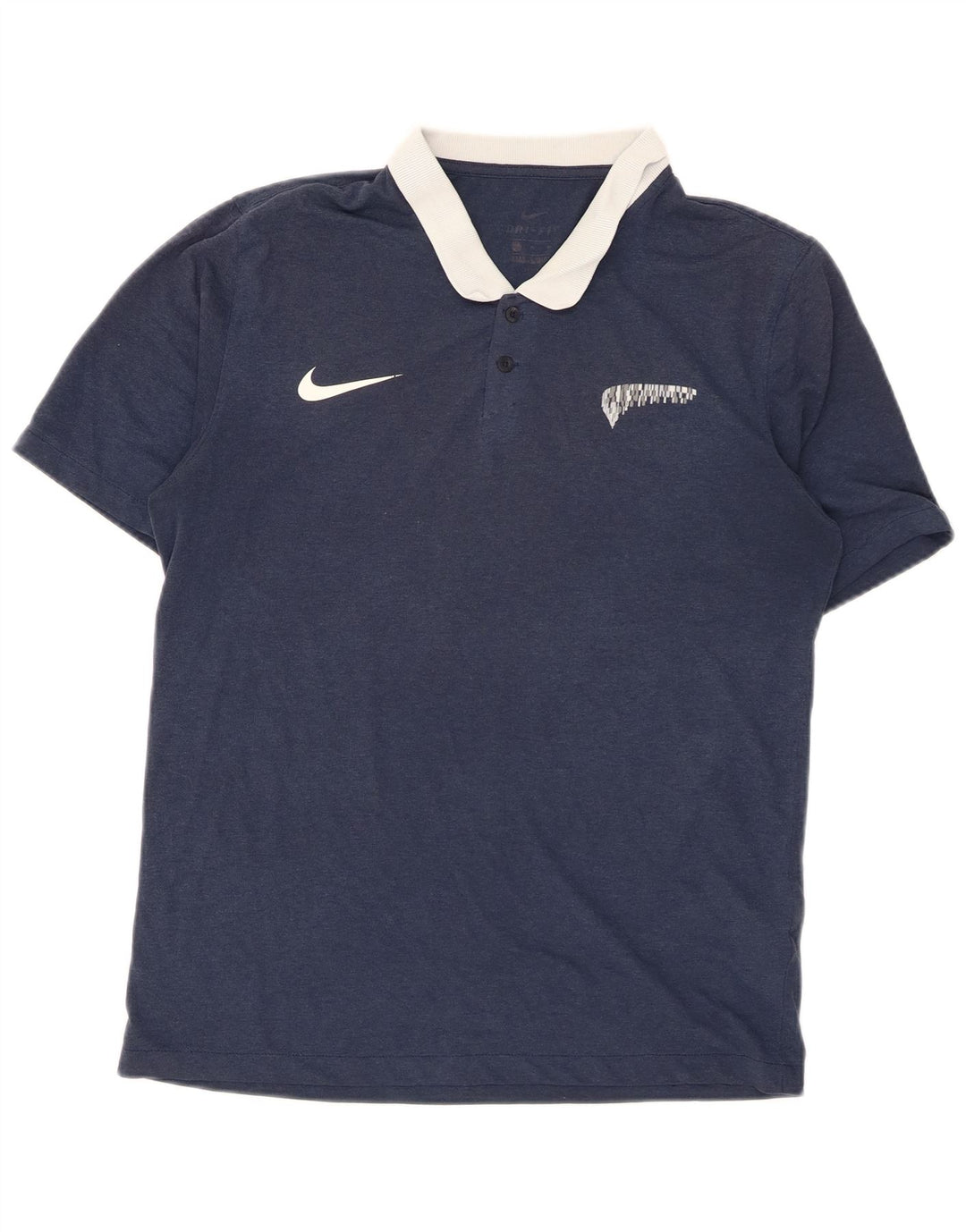 Polo Nike Dri Fit Rugby Homme Bleu Marine Moyen Polyester