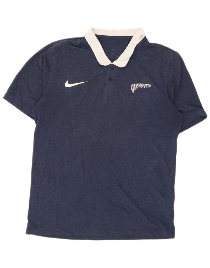 Polo Nike Dri Fit Rugby Homme Bleu Marine Moyen Polyester