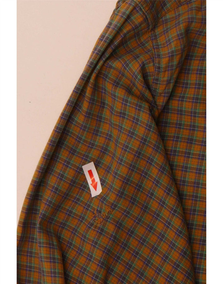 Goose & Gander Chemise en flanelle pour homme IT 46 à carreaux marron