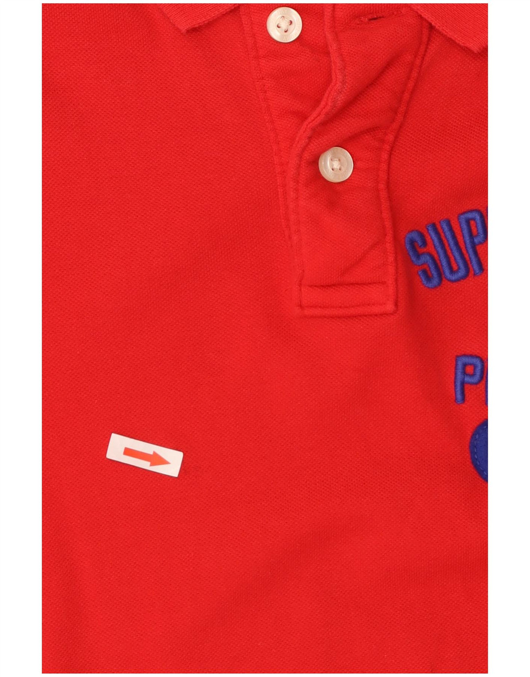Superdry Polo Graphique Petit Rouge Coton Homme