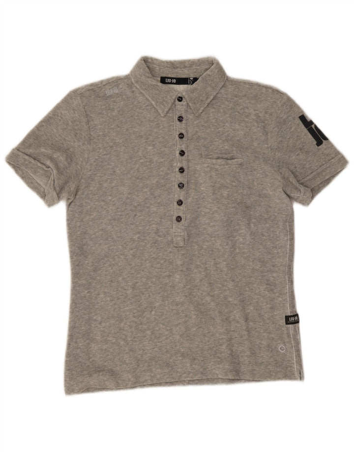 Polo Graphique Homme Liu Jo IT 48 Gris Moyen Coton
