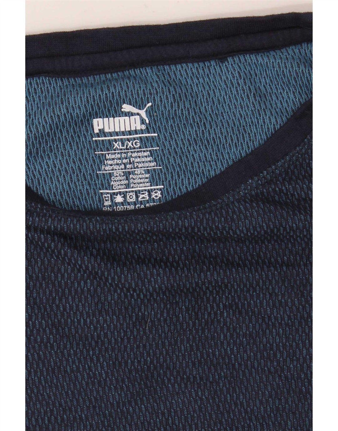 Puma Haut à manches longues pour homme XL Bleu marine Coton