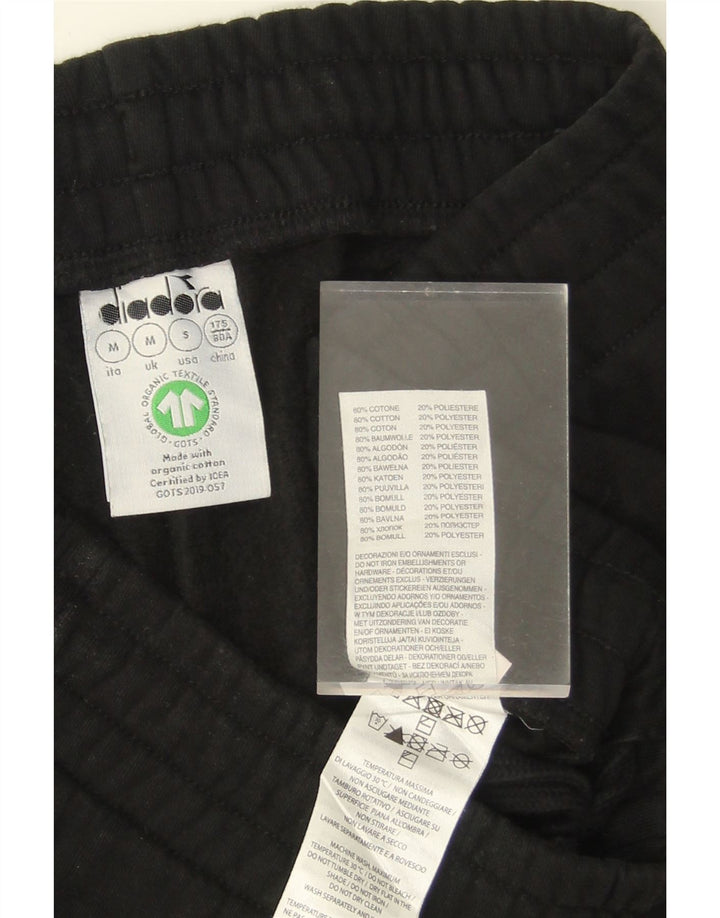 DIADORA Mens Tracksuit Trousers Joggers Medium Black Cotton