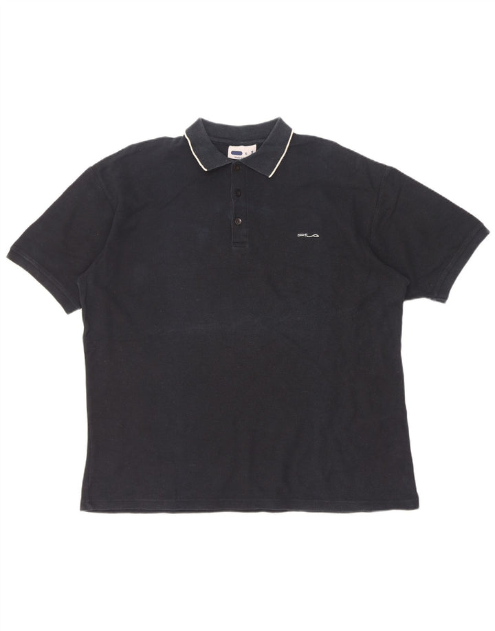 Fila Polo Homme XL Noir Coton