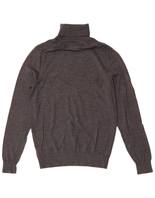 Tommy Hilfiger Pull col roulé pour homme en laine grise