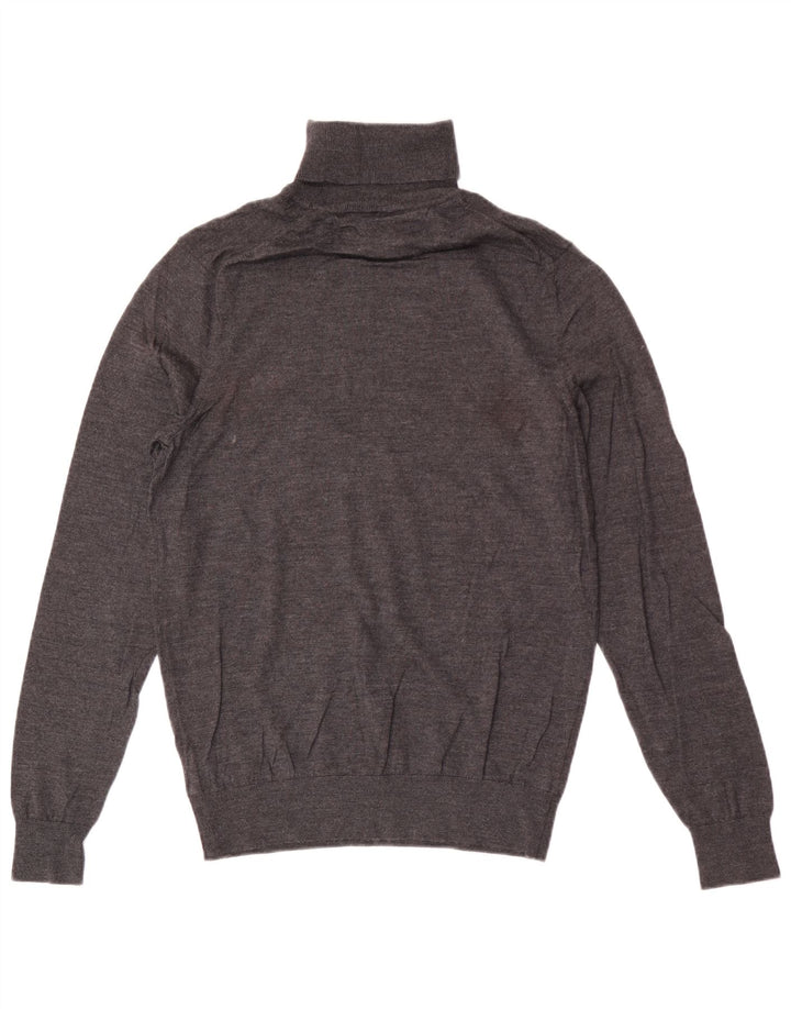 Tommy Hilfiger Pull col roulé pour homme en laine grise