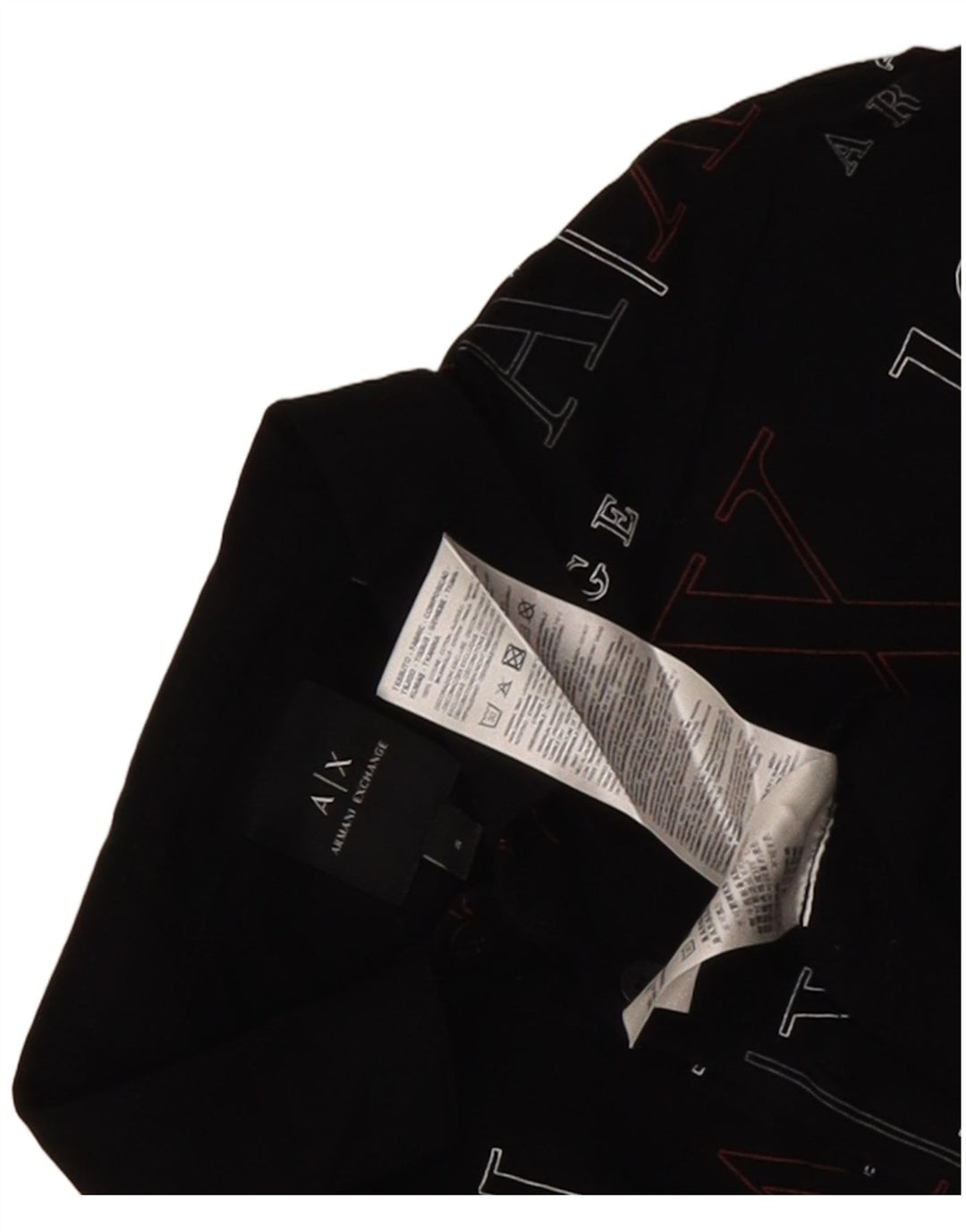Armani Exchange Polo Graphique Homme Petit Coton Noir