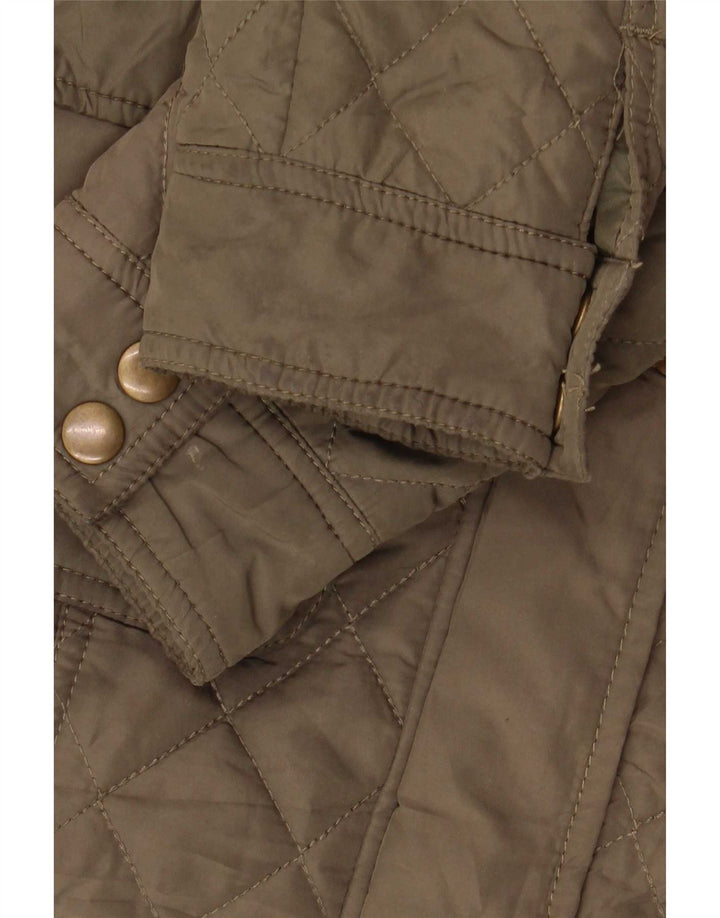 Marks & Spencer Veste matelassée pour femme UK 8 Small Kaki Polyester