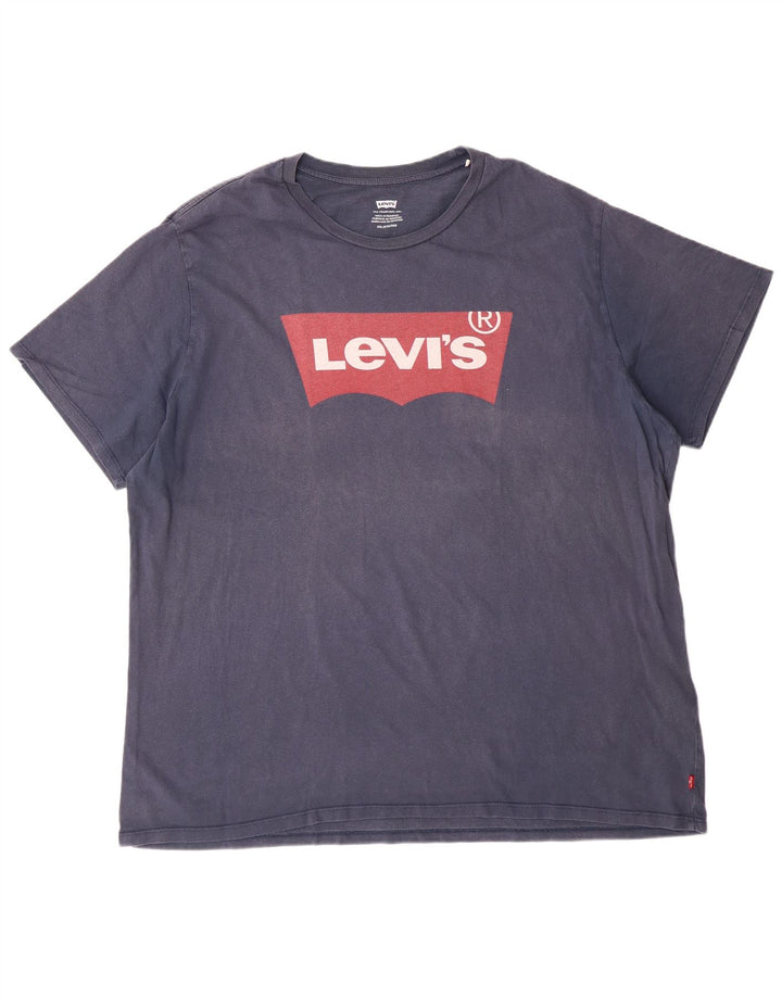 Levi's T-Shirt Graphique Homme 3XL Bleu Marine Coton