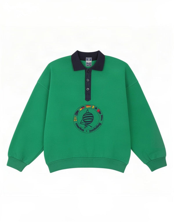 Marina Yachting Sweat-shirt graphique pour femme UK 14 Vert moyen