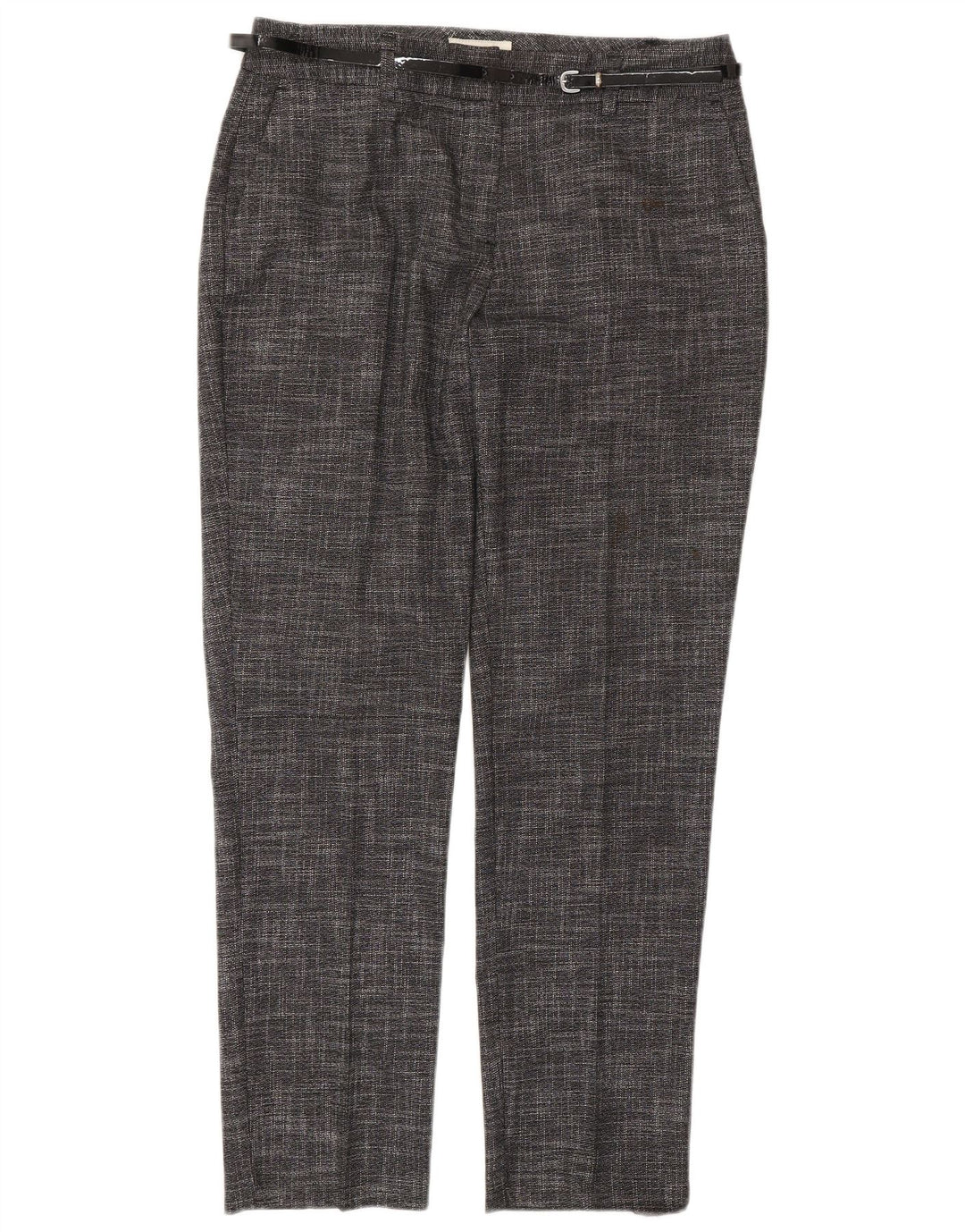 MONSOON Pantalon court décontracté pour femme UK 10 Small W27 L28 Gris moucheté