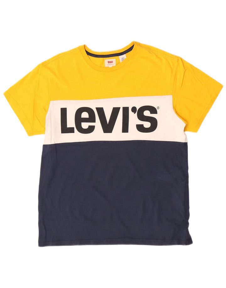 Levi's Tee-Shirt Graphique Homme Multicolore Medium Coton Colourblock
