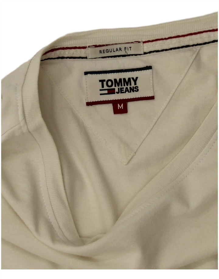Tommy Hilfiger T-Shirt Regular Fit Homme Coton Blanc Moyen