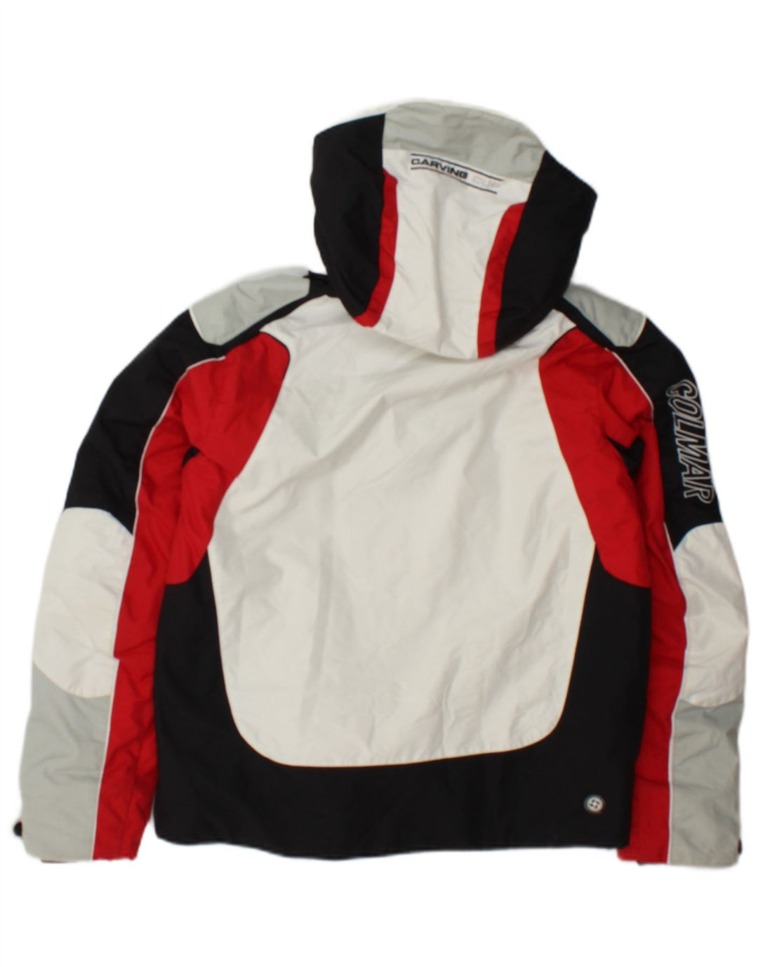 Colmar Veste de ski à capuche pour femme EU 38 Medium Blanc Colourblock