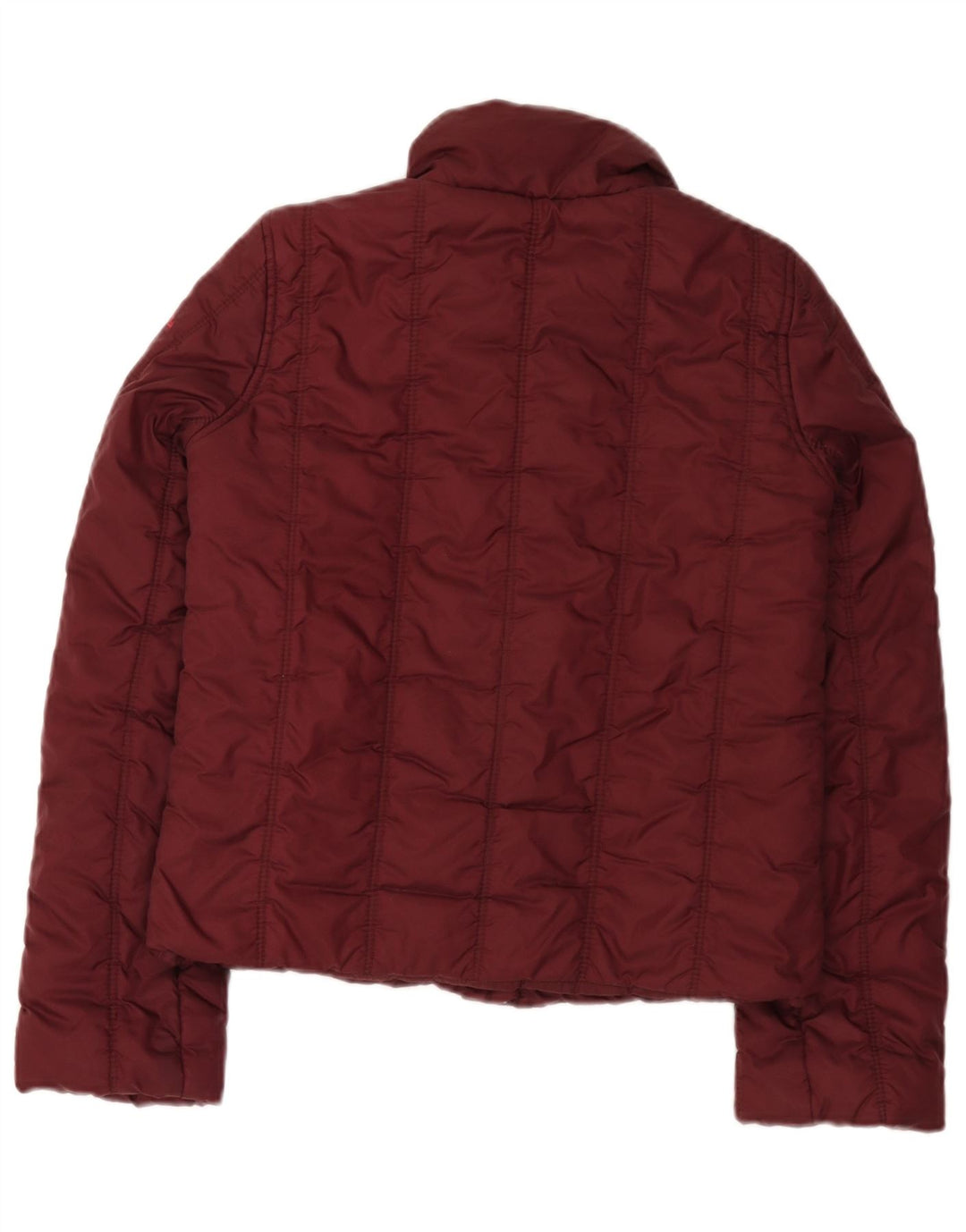 Guess Veste matelassée pour femme UK 10 Small Bourgogne Nylon