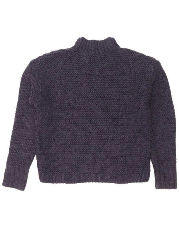 Gap Pull surdimensionné à col roulé pour femme UK 10 Petit Bleu marine