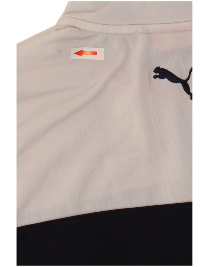 Puma Veste de Survêtement Homme Bleu Marine Moyen Polyester Colorblock