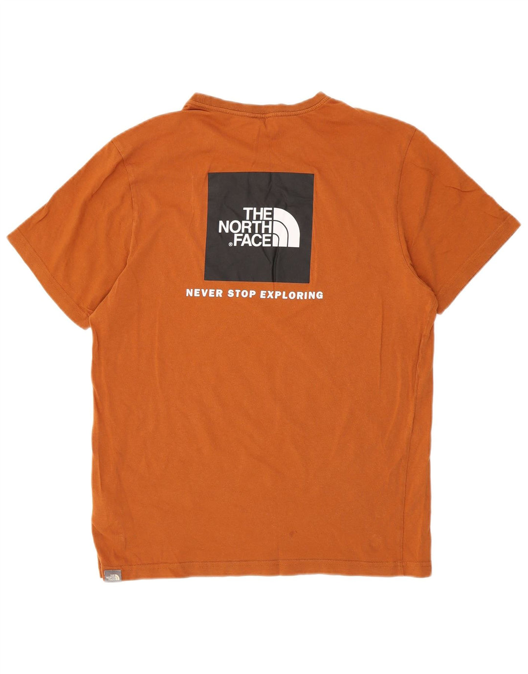 The North Face T-Shirt Graphique Homme Orange Moyen Coton