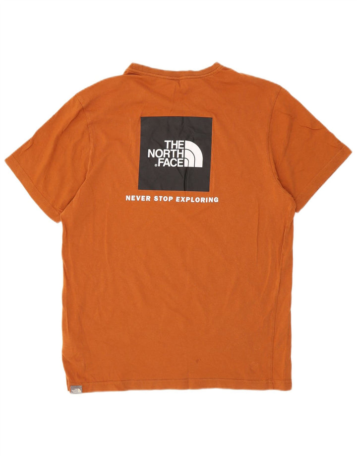 The North Face T-Shirt Graphique Homme Orange Moyen Coton
