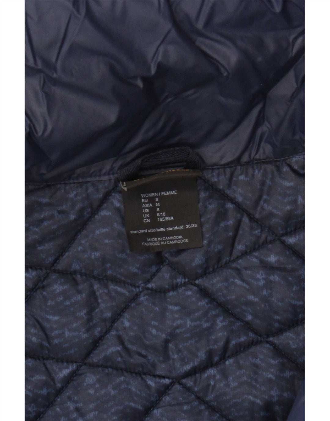 Jack Wolfskin Veste matelassée pour femme UK 8/10 Small Bleu marine Nylon
