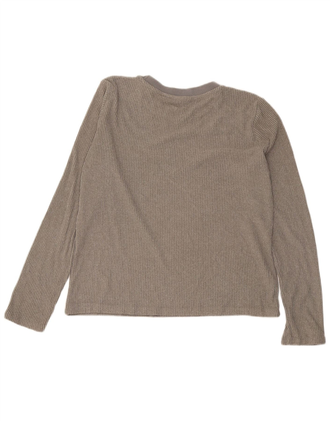 Zara Femme Top Manches Longues UK 14 Gris Moyen