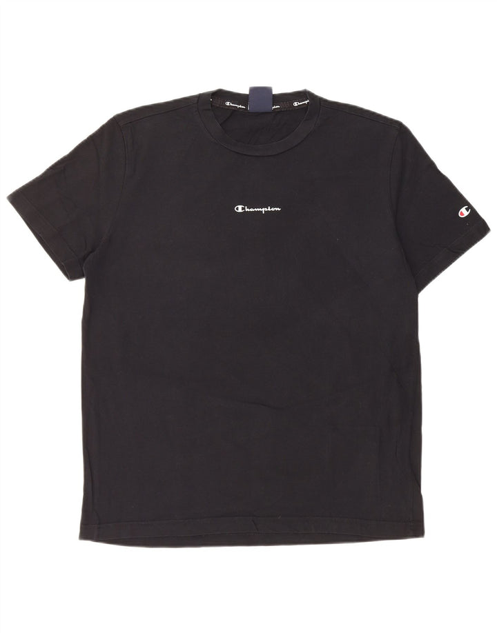 Champion T-Shirt Graphique Homme Noir Moyen Coton